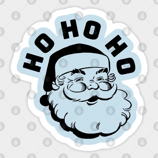 SANTA - HO HO HO - Black version Sticker by Off the Page